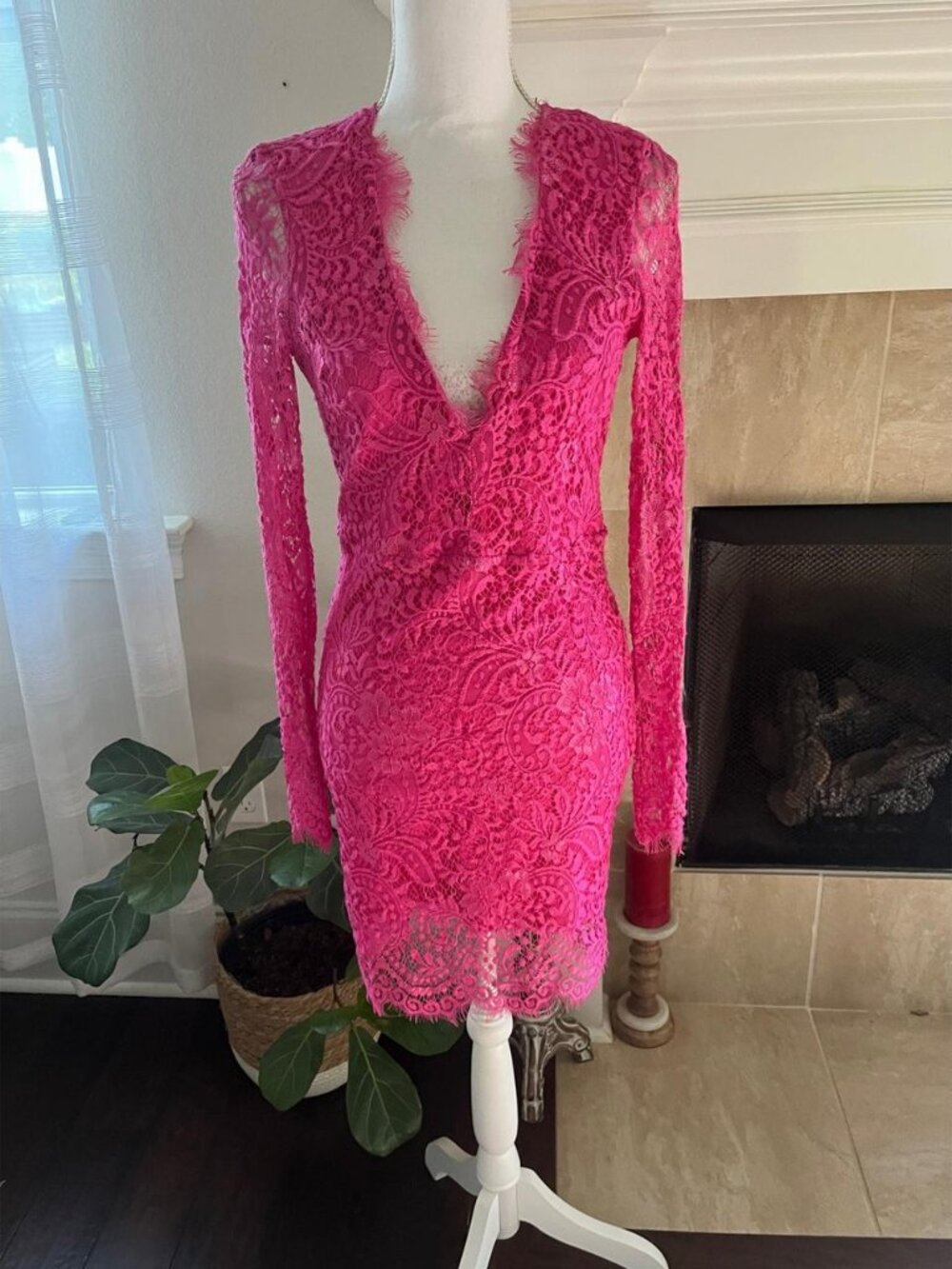 Cutout-Back Mini Dress